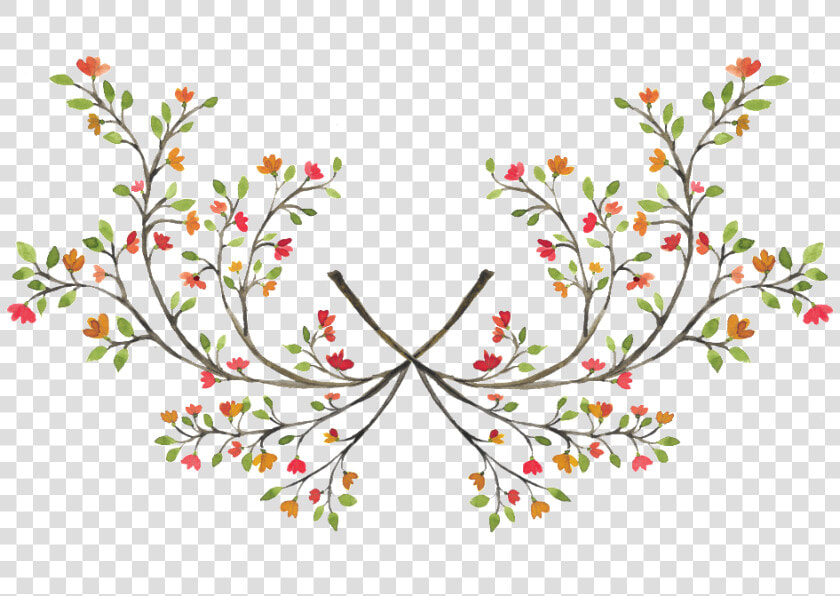 Happy Wedding Decoration Hand Painted Flowers Free   Portable Network Graphics  HD Png DownloadTransparent PNG