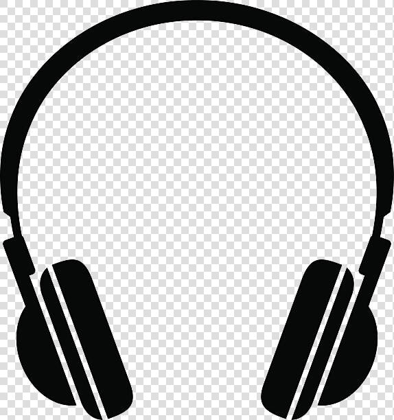 Headphones Clipart Transparent Png   Black And White Clipart Headphones  Png DownloadTransparent PNG