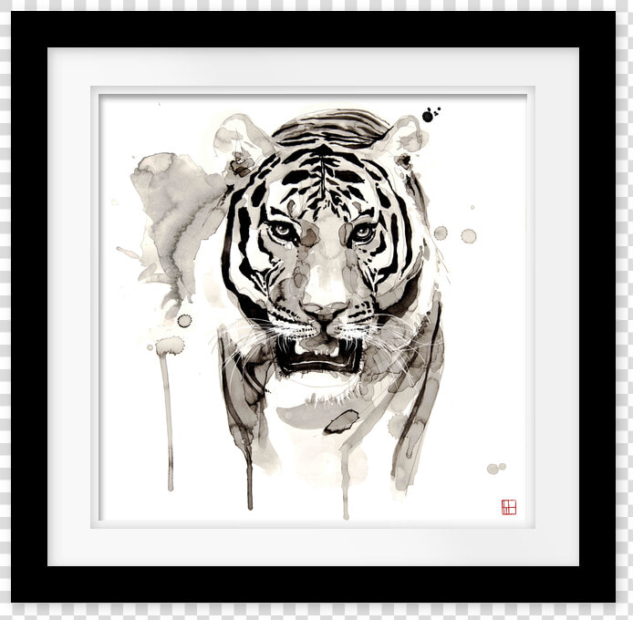 Encadree Noir Et Blanc Animaux Africain  HD Png DownloadTransparent PNG