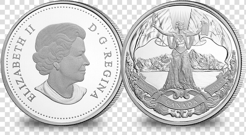 2017 Proof Pure Silver Dollar   Canadian Silver Dollar 2017  HD Png DownloadTransparent PNG