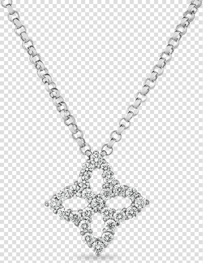 Roberto Coin Princess Flower Outline Pendant Data   Necklace  HD Png DownloadTransparent PNG