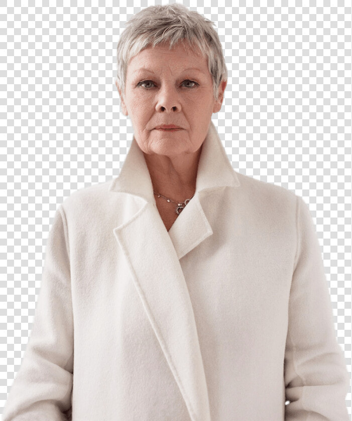 Judi Dench White Coat Clip Arts   Judi Dench  HD Png DownloadTransparent PNG