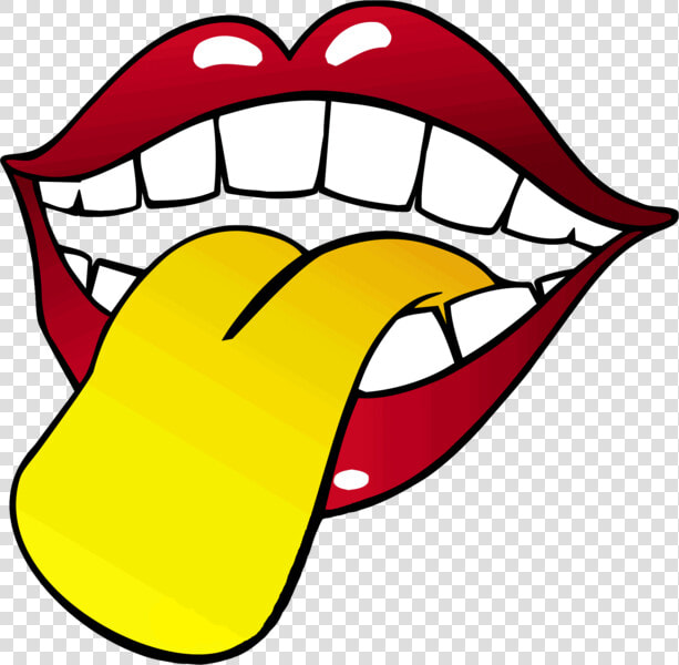Mouth With Tongue Out Silhouette  HD Png DownloadTransparent PNG