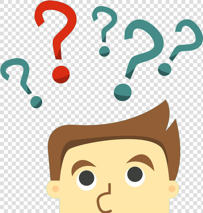 Business Man In Indecision On A Question Mark Vector   Question Clipart  HD Png DownloadTransparent PNG
