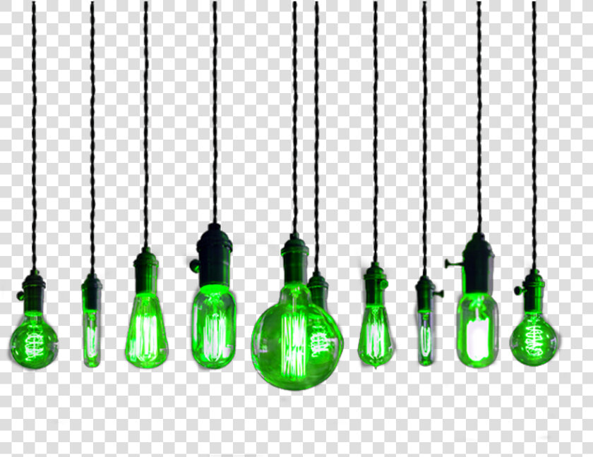  ftestickers  lights  hanging  green   String Light Bulbs Png  Transparent PngTransparent PNG
