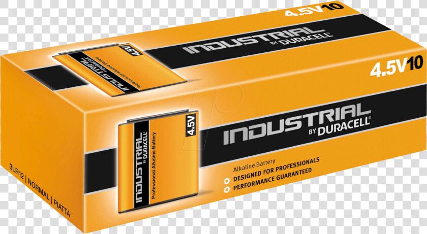 10 pack Duracell Industrial    Duracell 4 5 V Industrial  HD Png DownloadTransparent PNG