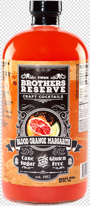 Brother S Reserve Blood Orange Margarita   Brothers Reserve Bloody Mary Mix  HD Png DownloadTransparent PNG