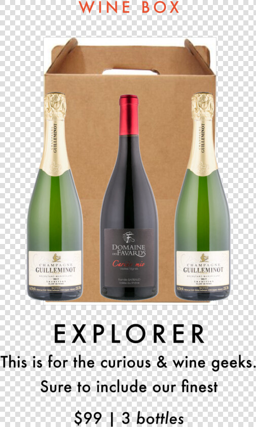 La Cave October Wine Club Box Selection   Champagne  HD Png DownloadTransparent PNG