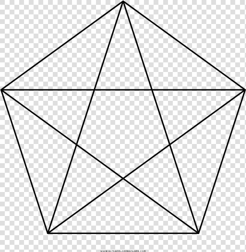 Dibujo De Pentagrama Para Colorear   Quadrilateral With Five Vertices  HD Png DownloadTransparent PNG