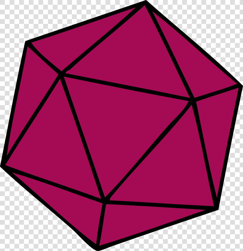 Transparent 20 Sided Dice Png   Icosahedron Transparent  Png DownloadTransparent PNG