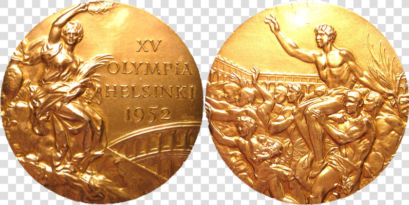 1952 Helsinki Summer Winner S Medal  1952 Helsinki  HD Png DownloadTransparent PNG