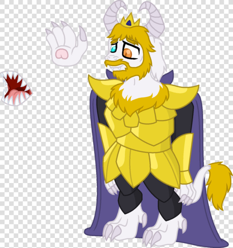 King Asgore Dreemurr Fanart With Armor Full Body  HD Png DownloadTransparent PNG