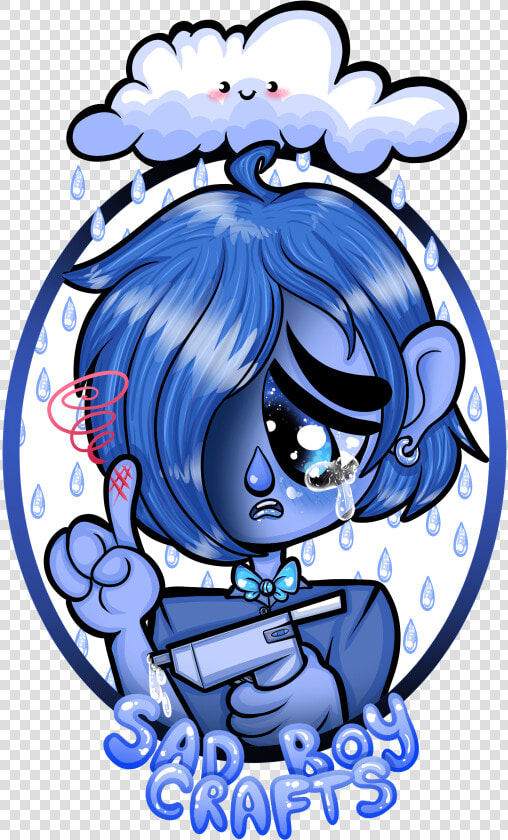Sad Boy Crafts Logo   Cartoon  HD Png DownloadTransparent PNG