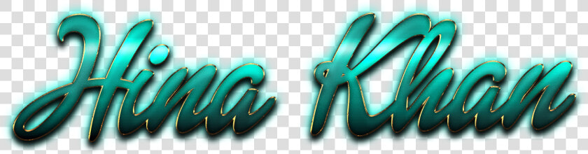 Hina Khan Decorative Name Png   Hina Khan Name  Transparent PngTransparent PNG