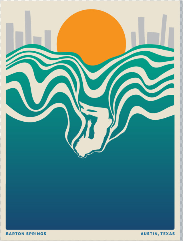 Print Austinart Image border   Barton Springs Wildsam  HD Png DownloadTransparent PNG