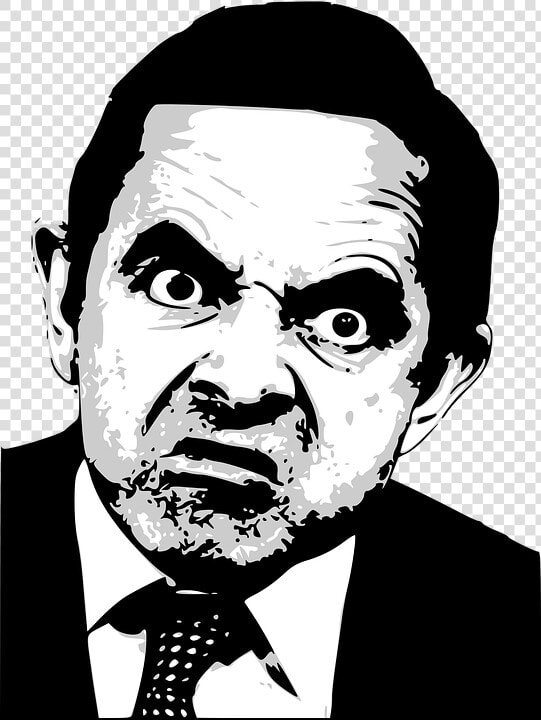 Transparent Hans Solo Clipart   Mr Bean Black And White  HD Png DownloadTransparent PNG