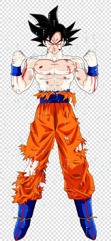 Goku Lastimado   Goku Ultra Instinto Vector  HD Png DownloadTransparent PNG