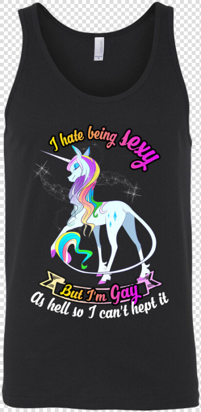 Unicorn I Hate Being Sexy But I M Gay As Hell So I   Sword Art Online Tank Top  HD Png DownloadTransparent PNG