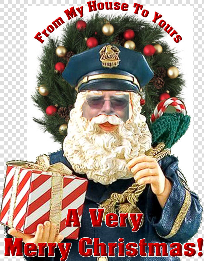 Police Santa Claus Figurine  HD Png DownloadTransparent PNG