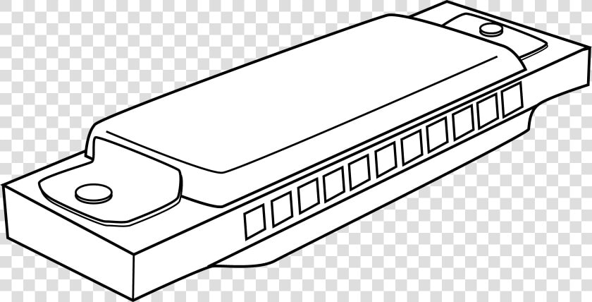 Coloring Page Free Clip   Harmonica Drawing  HD Png DownloadTransparent PNG