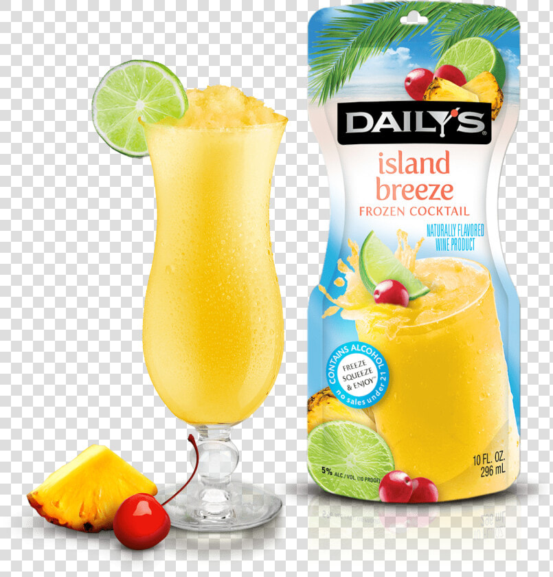 Daily S Island Breeze Frozen Pouch 10oz Title Daily   Batida  HD Png DownloadTransparent PNG