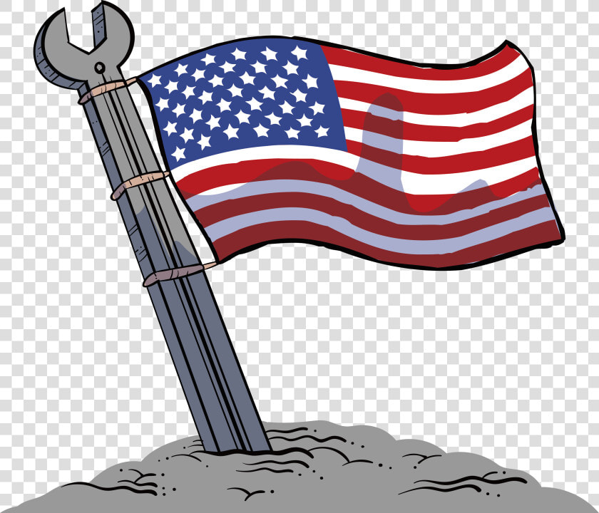 Flag Of The United States National Flag   American Flag Wrench  HD Png DownloadTransparent PNG