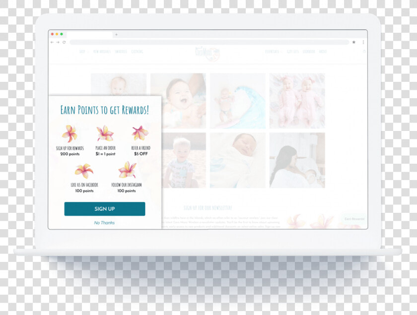 Justuno Pop ups Product   Newsletter Sign Up Instagram  HD Png DownloadTransparent PNG