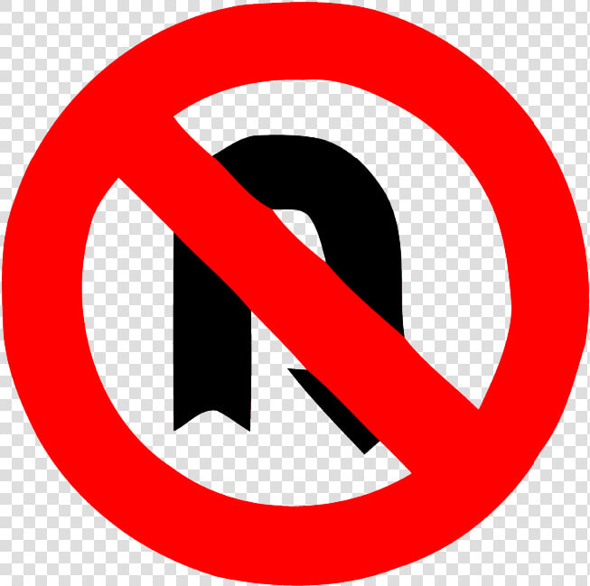 U Turn Sign Free Png Image   No Parking Road Sign  Transparent PngTransparent PNG