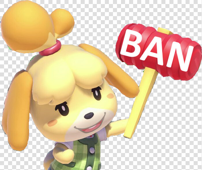Transparent Ban Hammer Png   Isabelle Animal Crossing Transparent  Png DownloadTransparent PNG