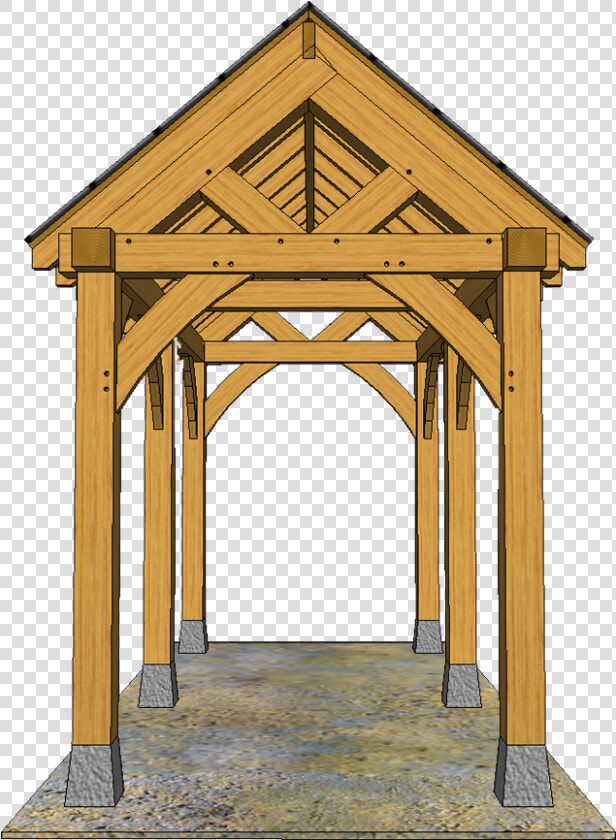 6 Post Feature Gazebo With Truss Either End  HD Png DownloadTransparent PNG