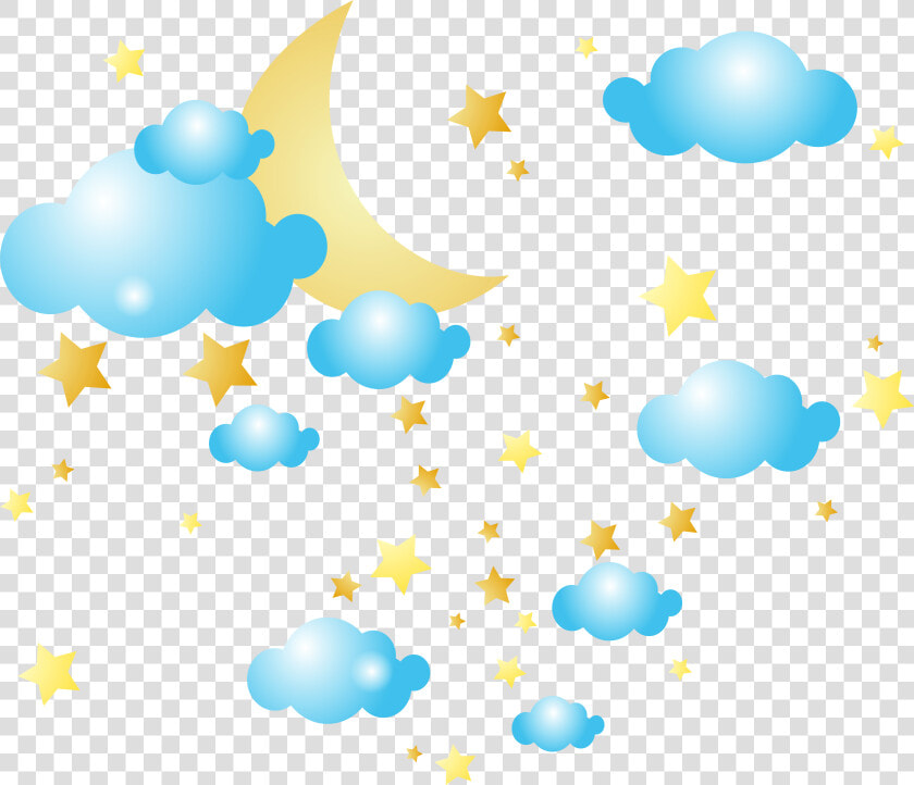 Moon Clouds And Stars Png Clip art Image   Stars Moon And Clouds  Transparent PngTransparent PNG