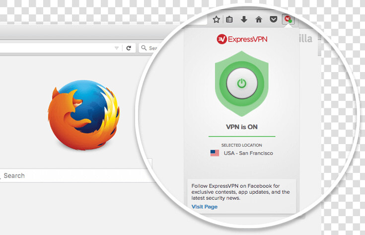 Expressvpn Firefox Addon   Vpn For Firefox  HD Png DownloadTransparent PNG