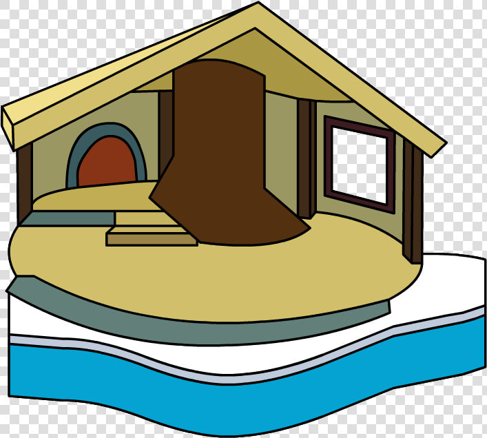 Club Penguin Igloo House Clip Art   Club Penguin Tree Igloo  HD Png DownloadTransparent PNG