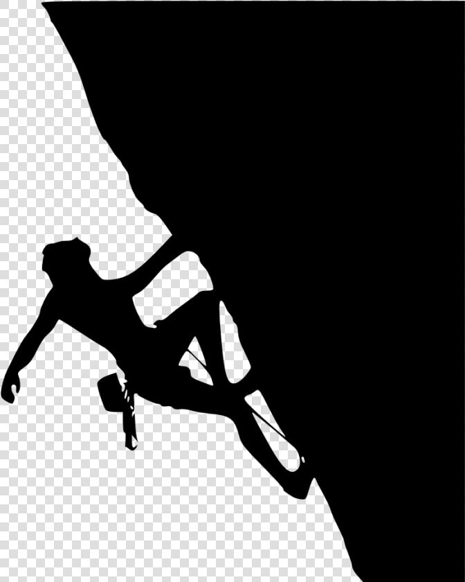 Rock Climbing Clipart   Rock Climbing Silhouette  HD Png DownloadTransparent PNG