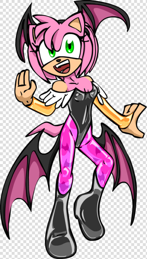 Amy Rose As Morrigan   Morrigan Rouge  HD Png DownloadTransparent PNG