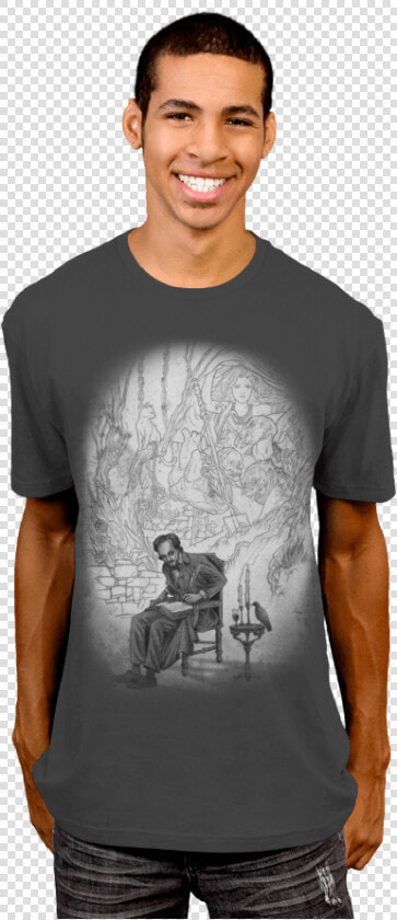 Edgar Allan Poe T shirt   Creative Shirt For Designers  HD Png DownloadTransparent PNG