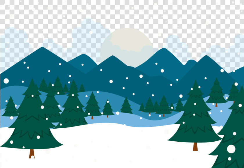 Svg Free Stock Vector Snow Snowy   Snowy Forest Background Clipart  HD Png DownloadTransparent PNG