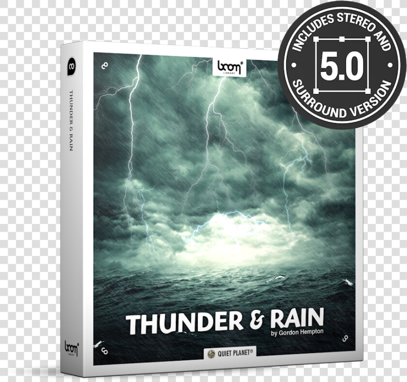 Thunder And Rain Nature Ambience Sound Effects Library   Boom Library Thunder And Rain  HD Png DownloadTransparent PNG