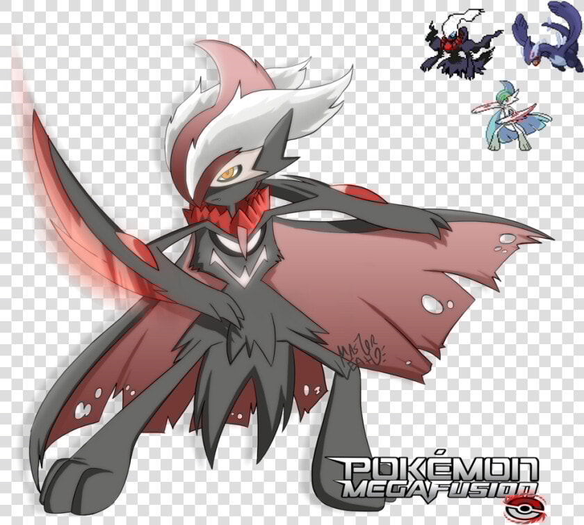 Gallade And Darkrai Fusion   Png Download   Gallade Fusions  Transparent PngTransparent PNG