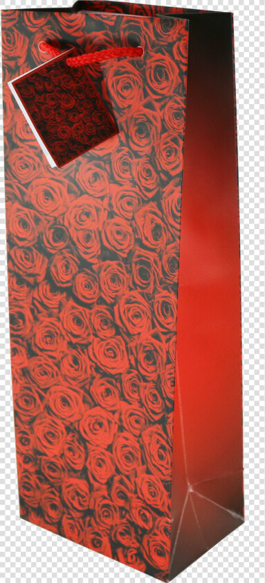 Red Roses Wine Gift Bags   Motif  HD Png DownloadTransparent PNG