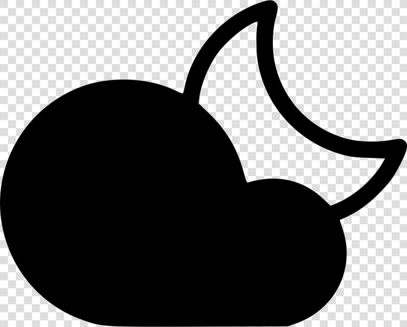 Night Cloud Cloudy Moon   Cloudy Moon Icon  HD Png DownloadTransparent PNG