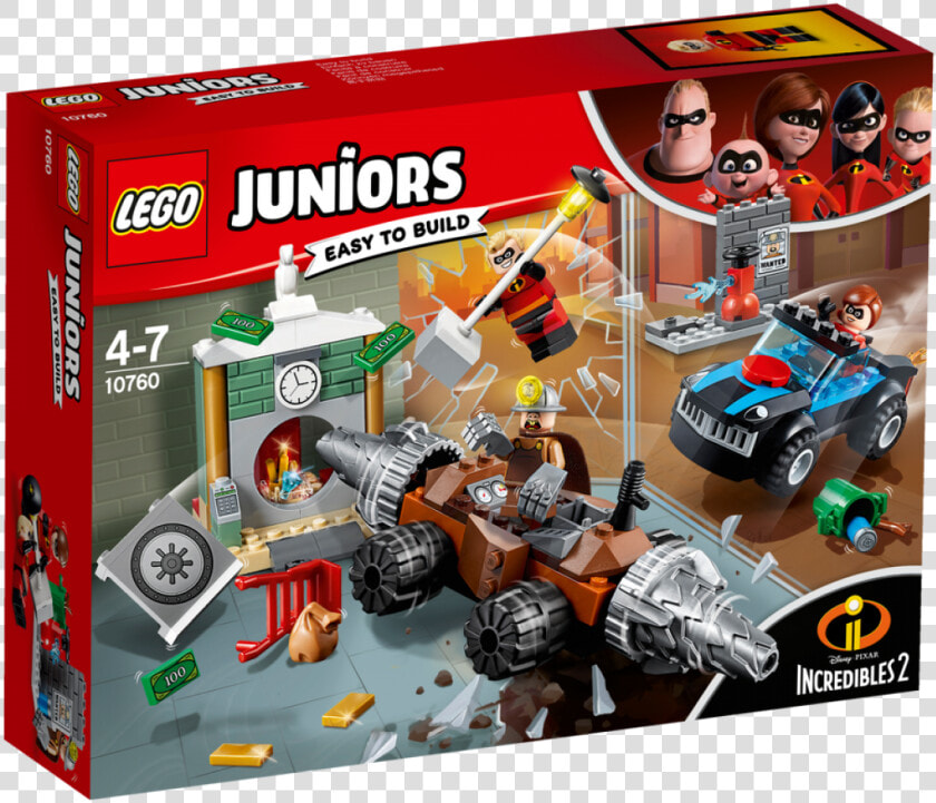 Lego Juniors Incredibles 2 Underminer Bank Heist  HD Png DownloadTransparent PNG