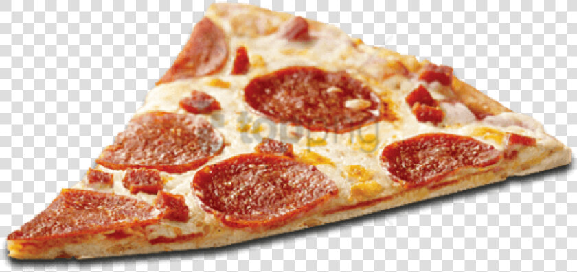 Thin Crust Pepperoni Pizza Slice  HD Png DownloadTransparent PNG