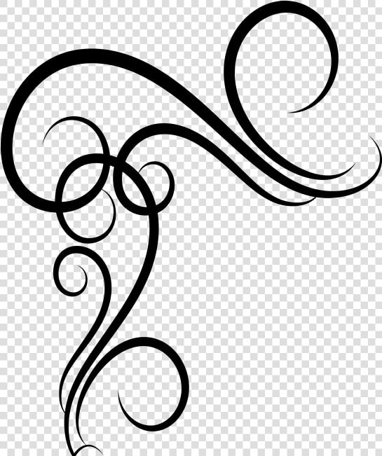 Ornamental Vintage Corner   Line Art  HD Png DownloadTransparent PNG