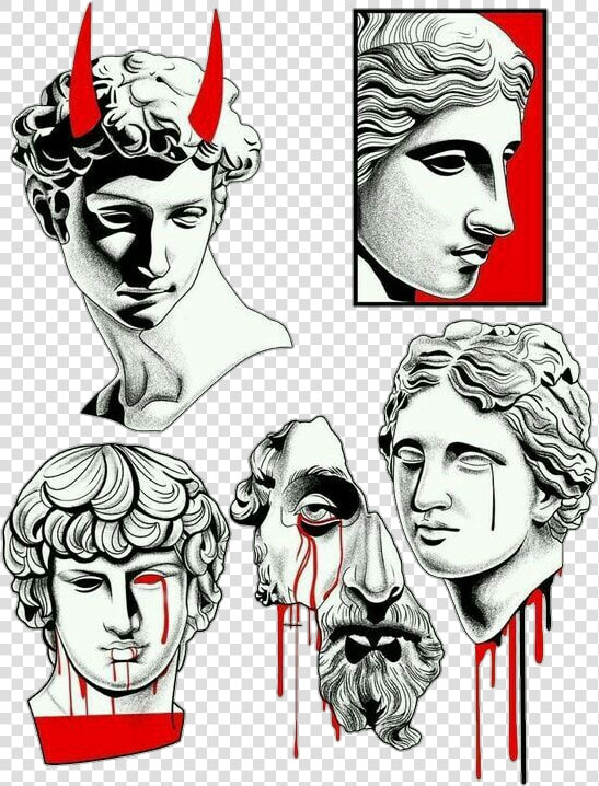  stickers  png  tumblr  statues  statue   Tattoo  Transparent PngTransparent PNG