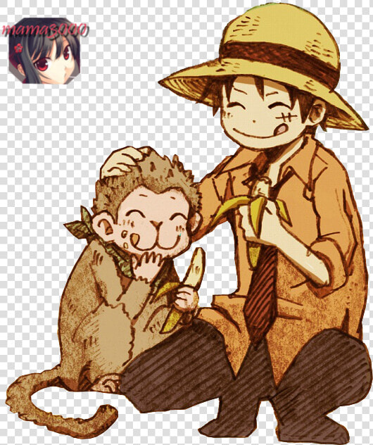Transparent Luffy Chibi Png   Luffy 2 Ans Plus Tard  Png DownloadTransparent PNG