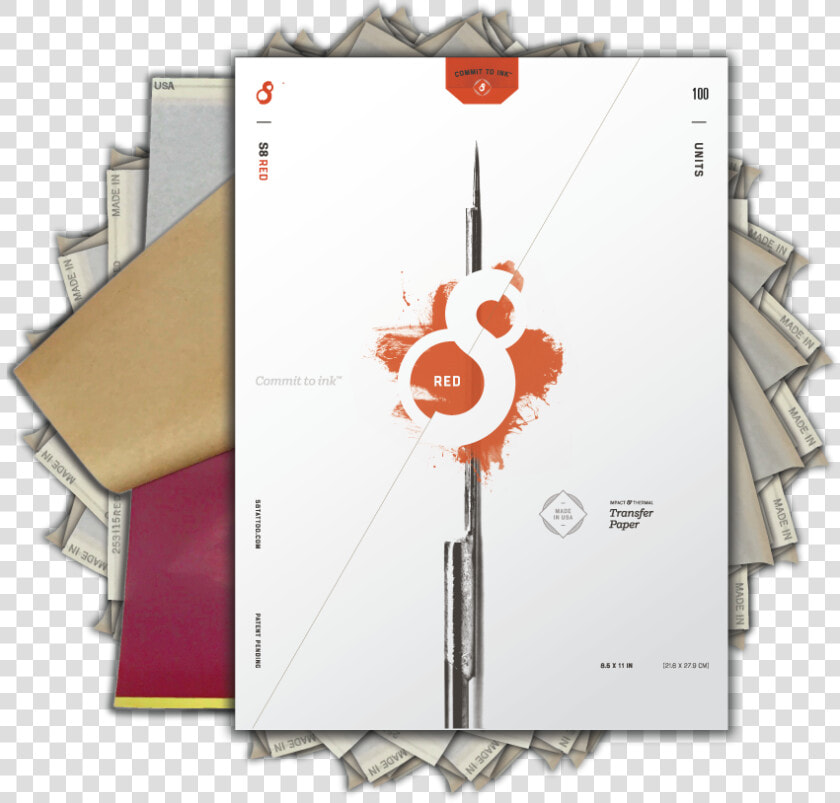 Red Tattoo Stencil Paper Basic   S8 Red Stencil Paper  HD Png DownloadTransparent PNG