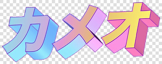  vaporwave  aesthetic  pastel  holographic  tumblr   Japanese Vaporwave Text Transparent  HD Png DownloadTransparent PNG