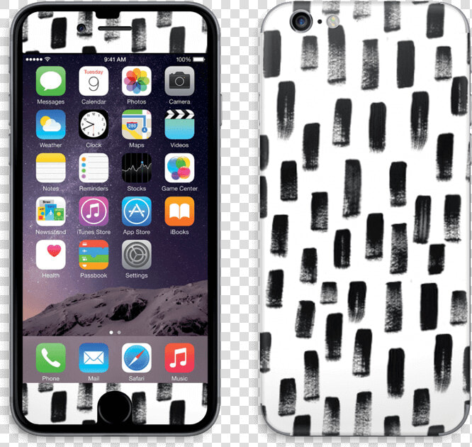 Black  amp  White Skin Iphone 6 6s   Iphone 7 Plus Png Image Transparent Background  Png DownloadTransparent PNG