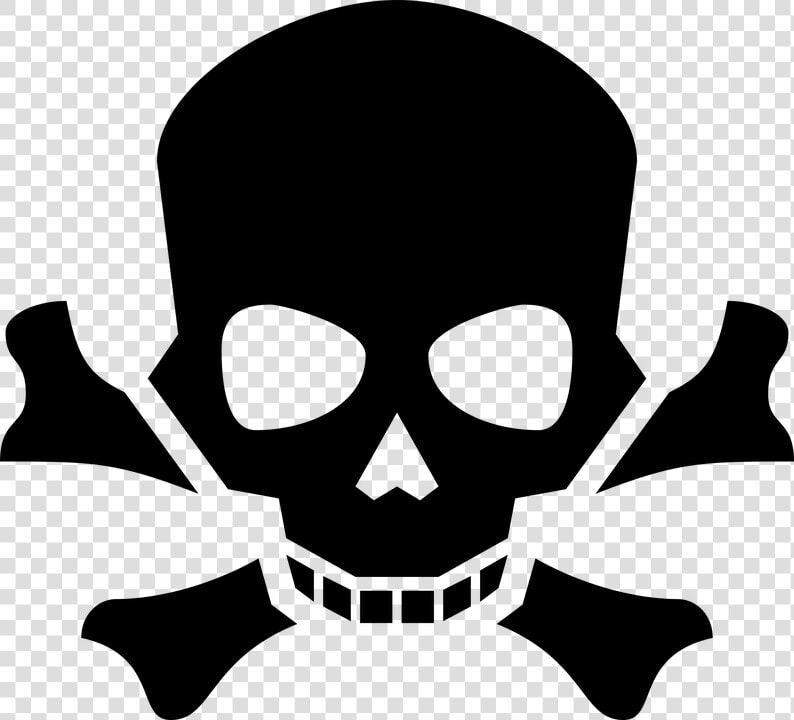 Bones  Danger  Death  Pirate  Poisonous  Skull  Toxic   Skull And Crossbones Png  Transparent PngTransparent PNG